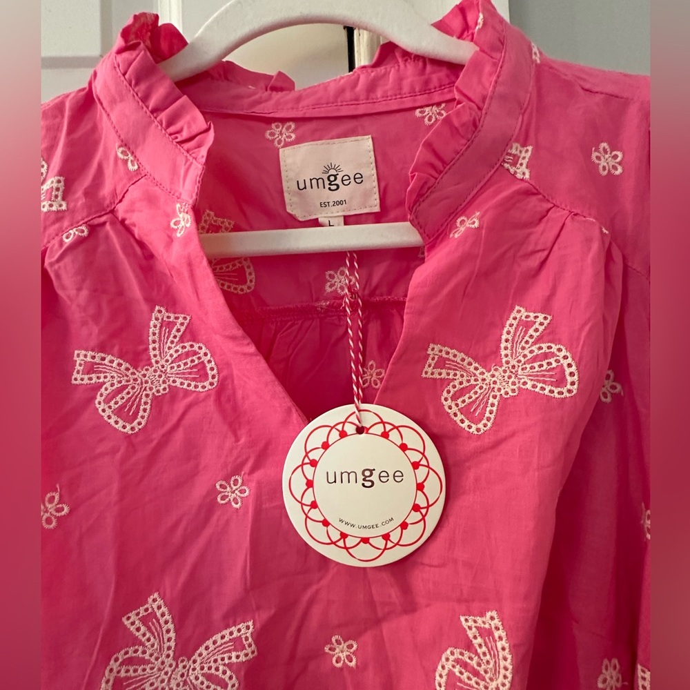 Umgee Pink women’s Dress with Bow Design - Picture 3 of 4